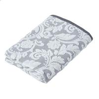 DUSCHTUCH Damast grau 70/130 cm - Grau, Textil (70/130cm) - Homescapes