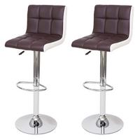 BARHOCKER Braun, Weiß 2er-Set - Braun/Weiß, Textil (38/107/41cm) - MCW