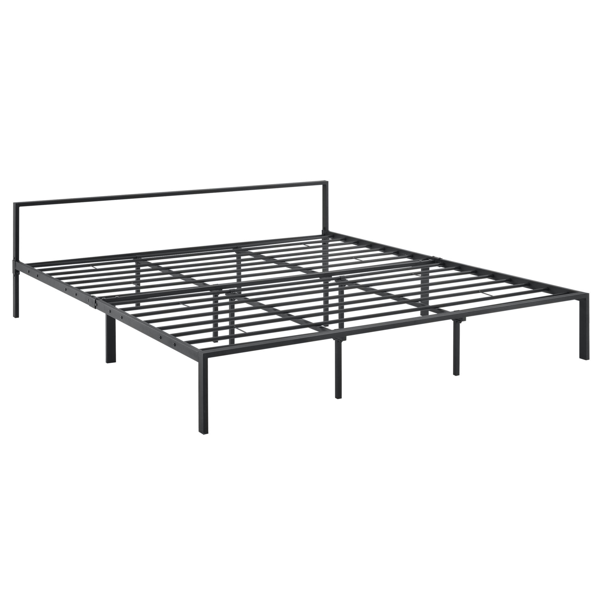 METALLBETT Imatra - Schwarz, Metall (180/200cm) - [en.casa]