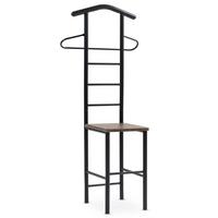 HERRENDIENER JIVO schwarz/braun - Schwarz/Braun, Metall (53/121/47cm) - CARO-Möbel