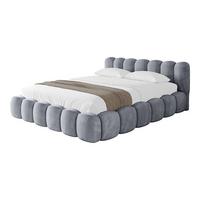 POLSTERBETT mit Bettkasten und Lattenrost, Boxbett ohne Matratze - SENA-v1 180x200 Grau - Grau, Holzwerkstoff/Textil (180/200cm) - ALTDECOR