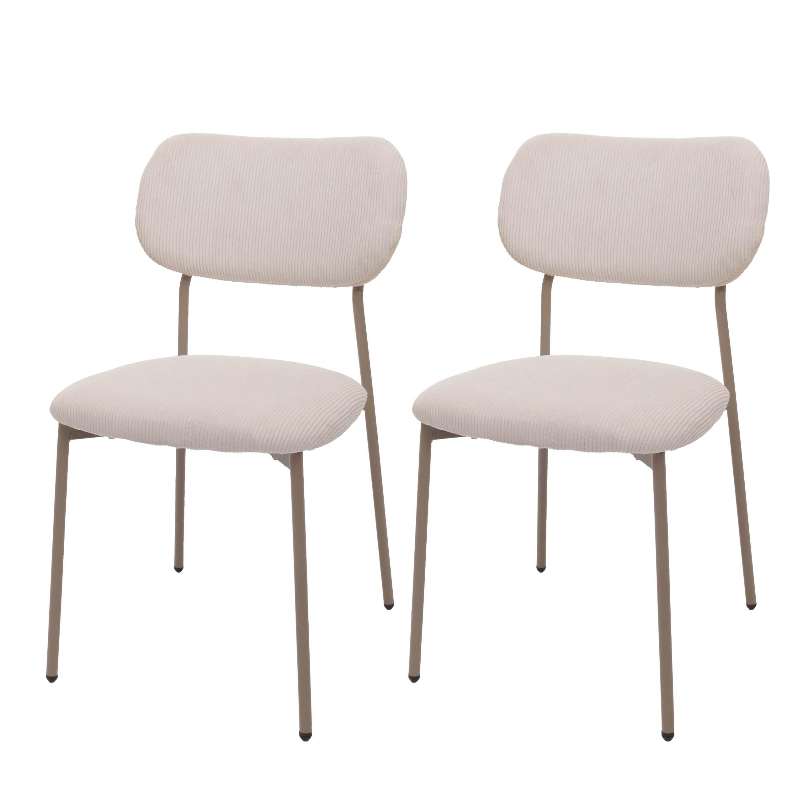 ESSZIMMERSTUHL Beige 2er-Set - Beige, Textil (44/83/52cm) - MCW