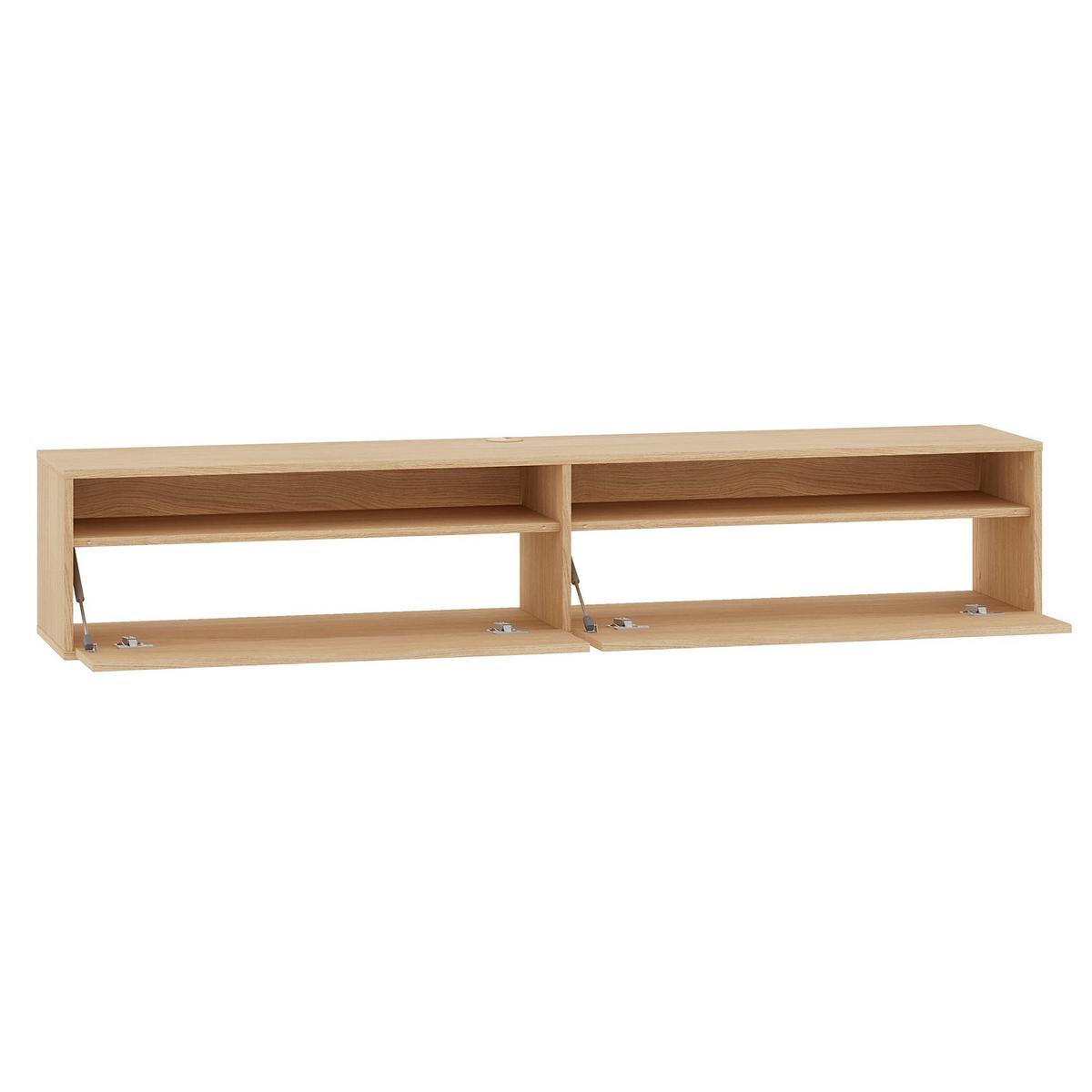 TV-HÄNGEBOARD Heggers mit Fächern MAVELIE 180 CM - Beige, Holzwerkstoff (180/33/33cm) - Selsey