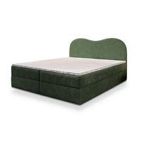 BOXBETT FLUVIA N 180x200 cm mit Matratze und Topper - Grün - Grün, Holz (180/200cm) - MASSENO