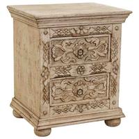 BEISTELLTISCH aus holz 50x40x60cm - Beige, Holz (50/60/40cm) - Wanderlust