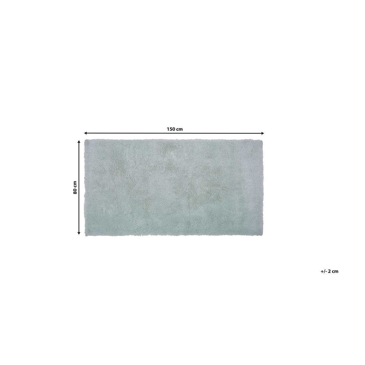 SHAGGY-TEPPICH Evren 150/80 cm - Grün, Kunststoff (80/150cm) - Beliani