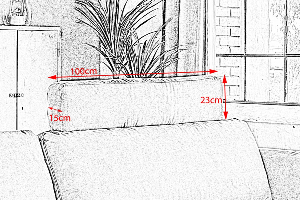 KOPFSTÜTZE MALTA Grün Webstoff - Grün, Textil (100/23/15cm) - KAWOLA