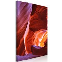 KUNSTDRUCK Rot 40/60 cm - Rot/Lila, Textil (40/60cm) - KUNSTLOFT