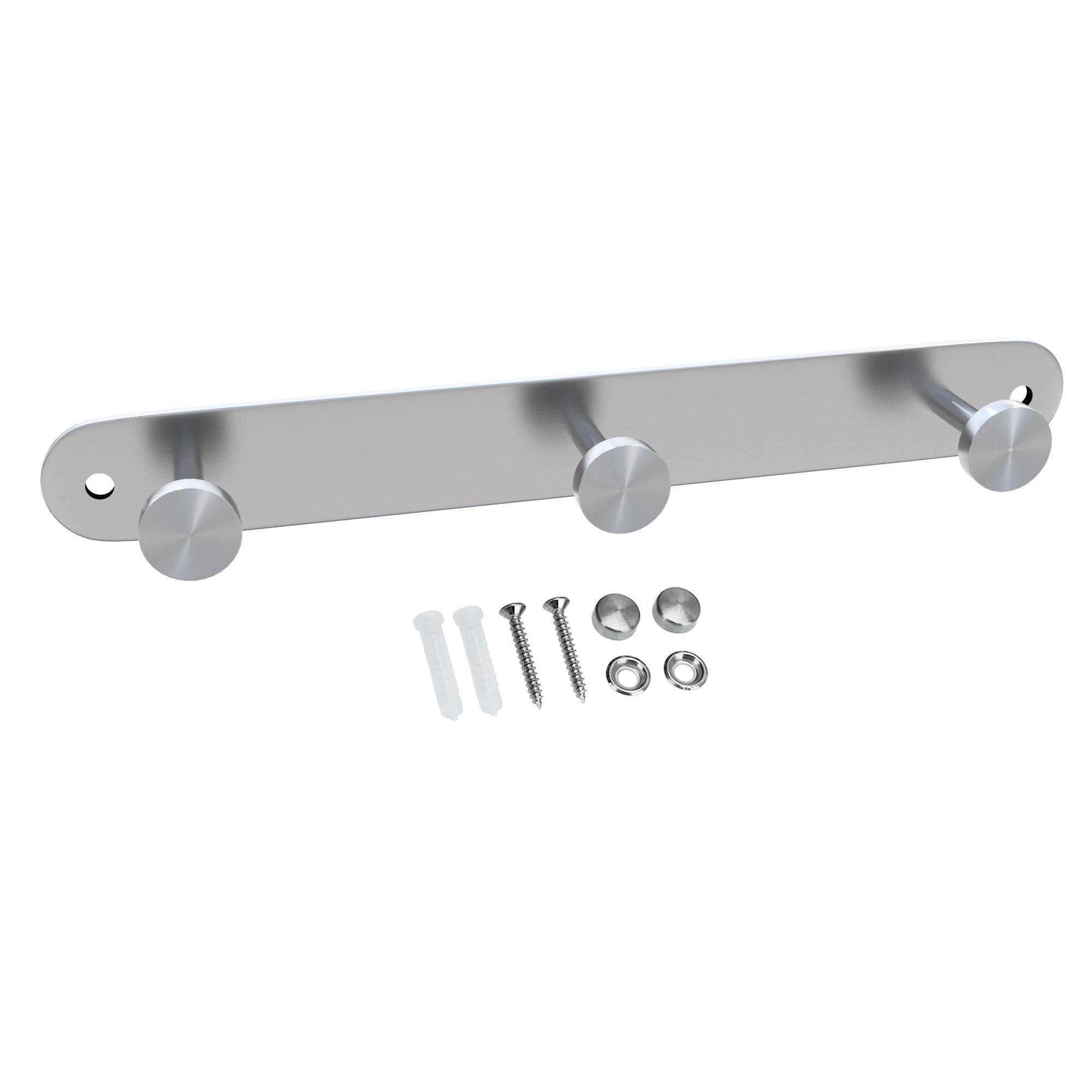 GARDEROBENLEISTE 22/2.55/2.55 cm - Silberfarben, Metall (2.55/2.55/22cm) - Intirilife