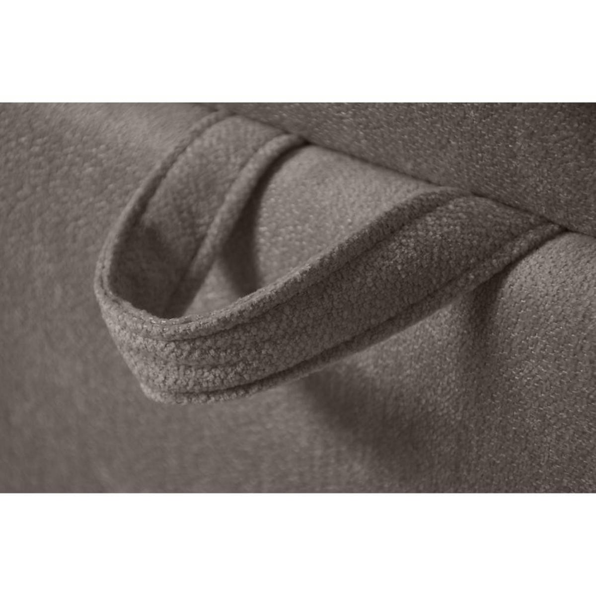 BOXBETT Solido mit Bettkasten 140x200 cm hellbraun - Hellbraun/Schwarz, Textil/Metall (140/200cm) - Beautysofa