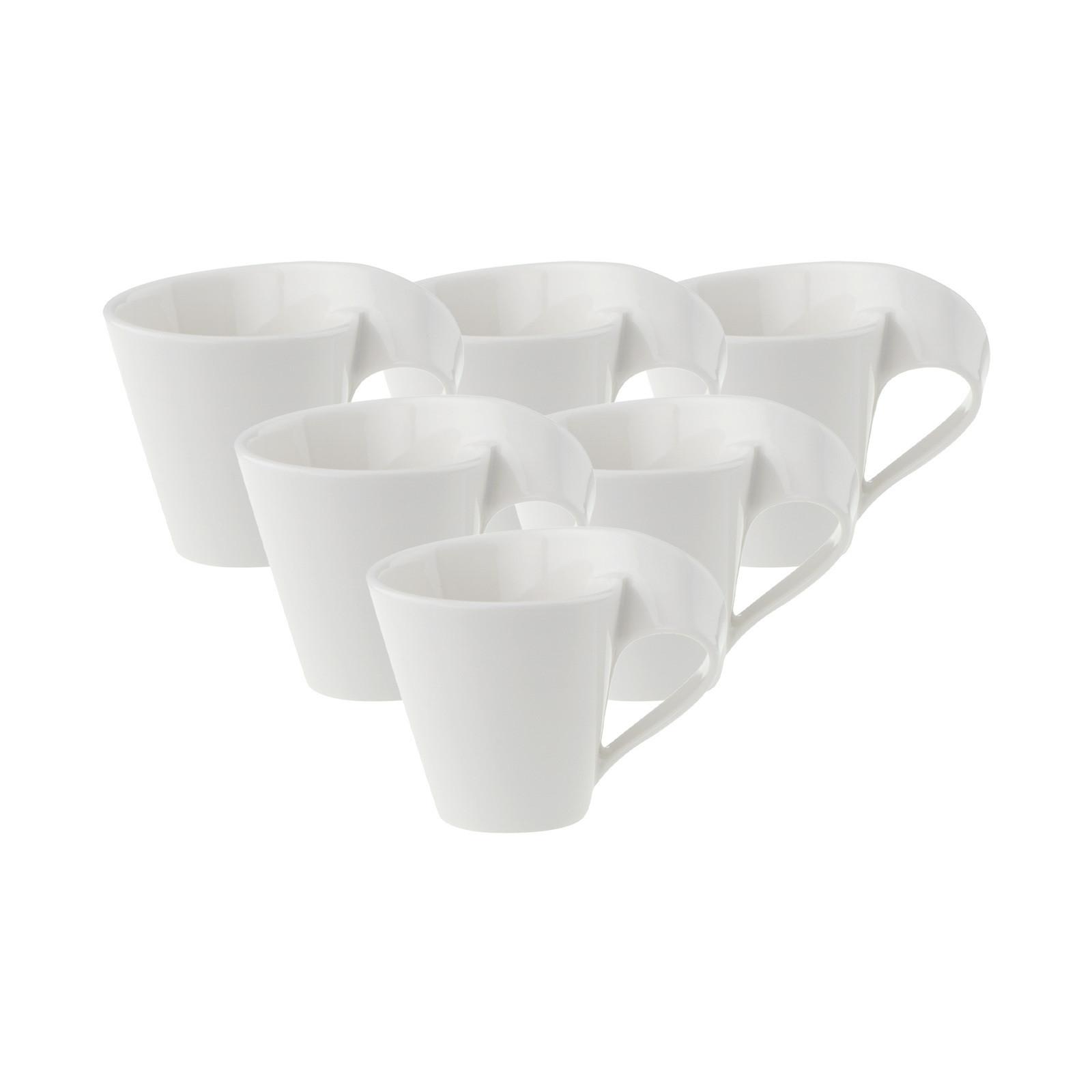 MOKKA-/ ESPRESSOTASSE NewWave weiß 80 ml 6er Set - Weiß, Keramik (0.08L) - Villeroy & Boch