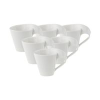 MOKKA-/ ESPRESSOTASSE NewWave weiß 80 ml 6er Set - Weiß, Keramik (0.08L) - Villeroy & Boch