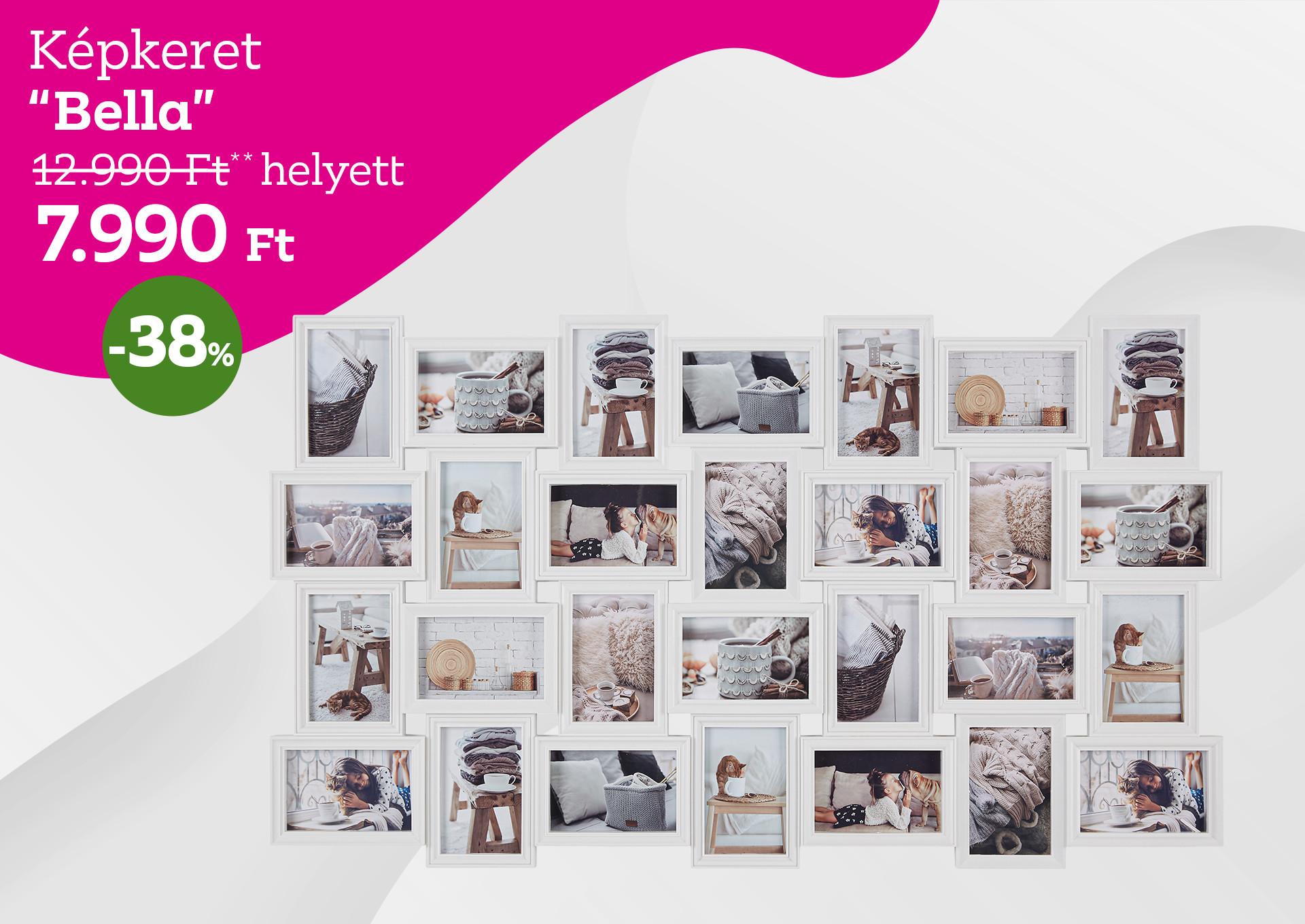 Képkeret BELLA 12990 Forint helyett 7990 Forint, kedvezmény mértéke 38%