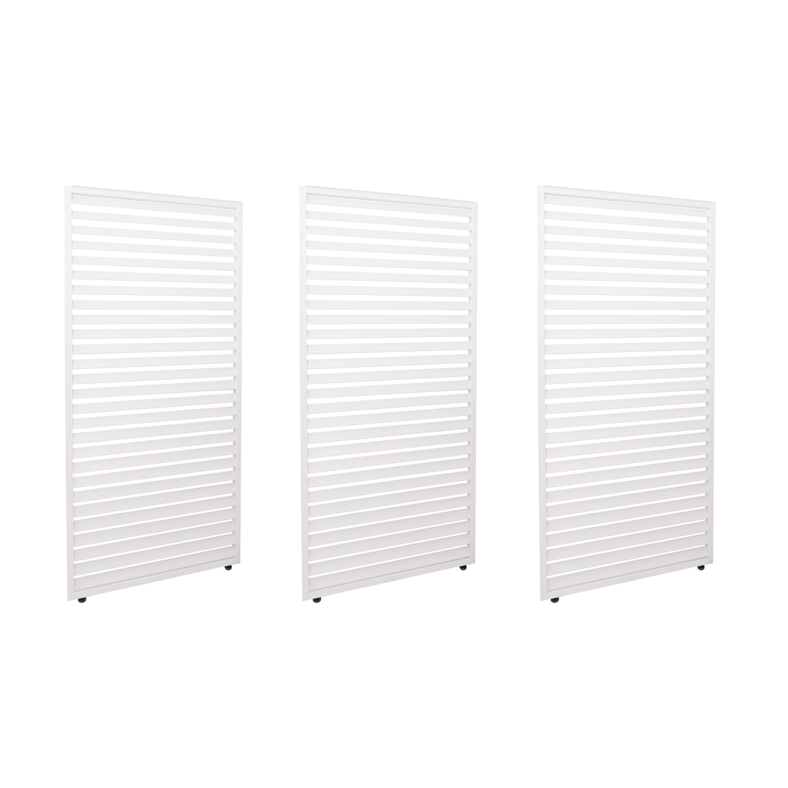 PANEELE FÜR PERGOLA 3ER-SET Weiß 3er-Set-Set - Weiß, Metall (271/204/4cm) - MCW