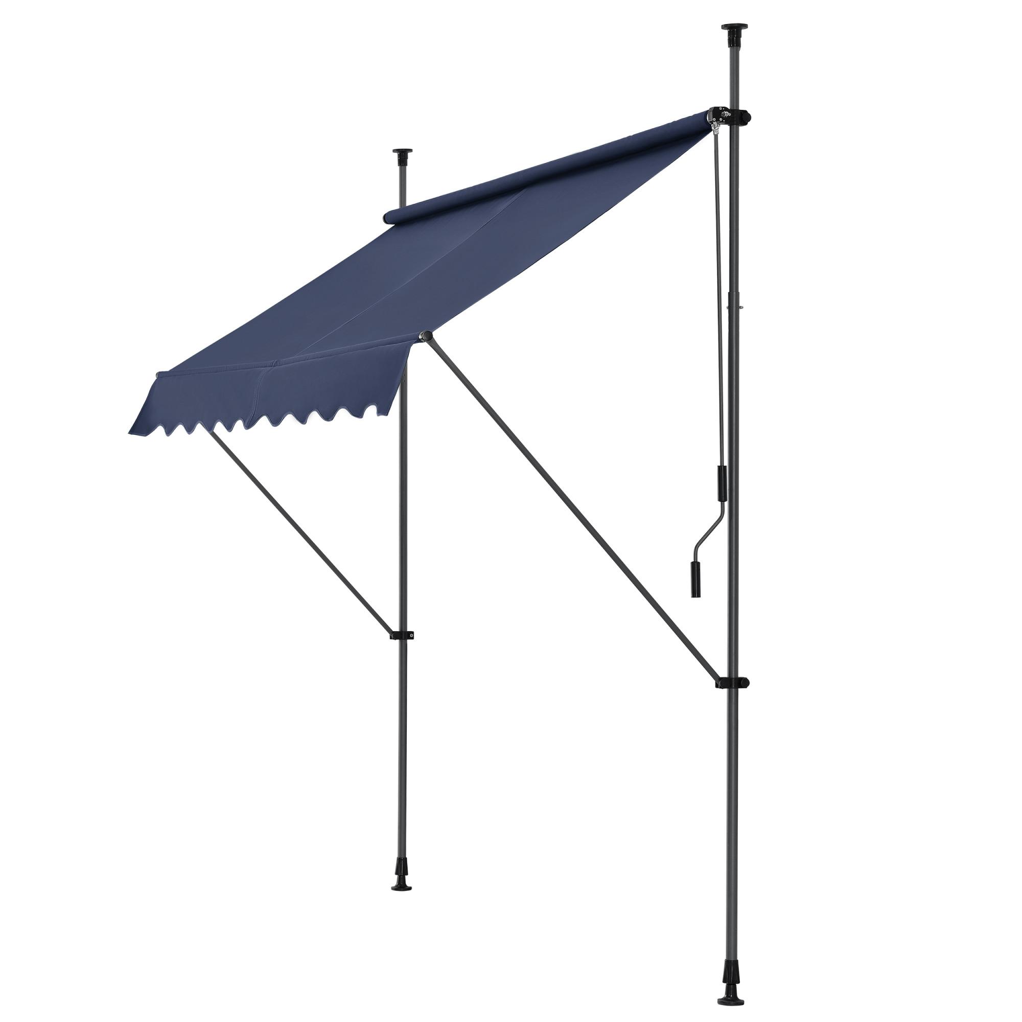 KLEMMMARKISE Stem - Dunkelblau, Textil/Metall (200/309/120cm) - pro.tec