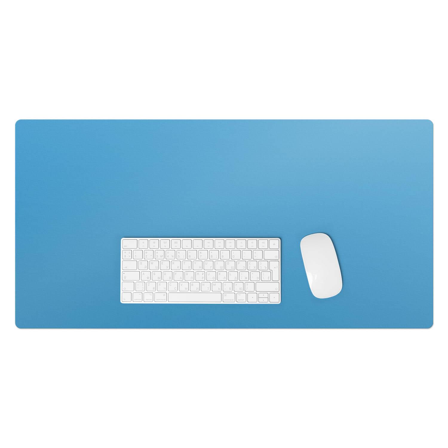 SCHREIBTISCHUNTERLAGE 90x45 cm Blau - Blau, Kunststoff (90/45/1.6cm) - Wallfluent