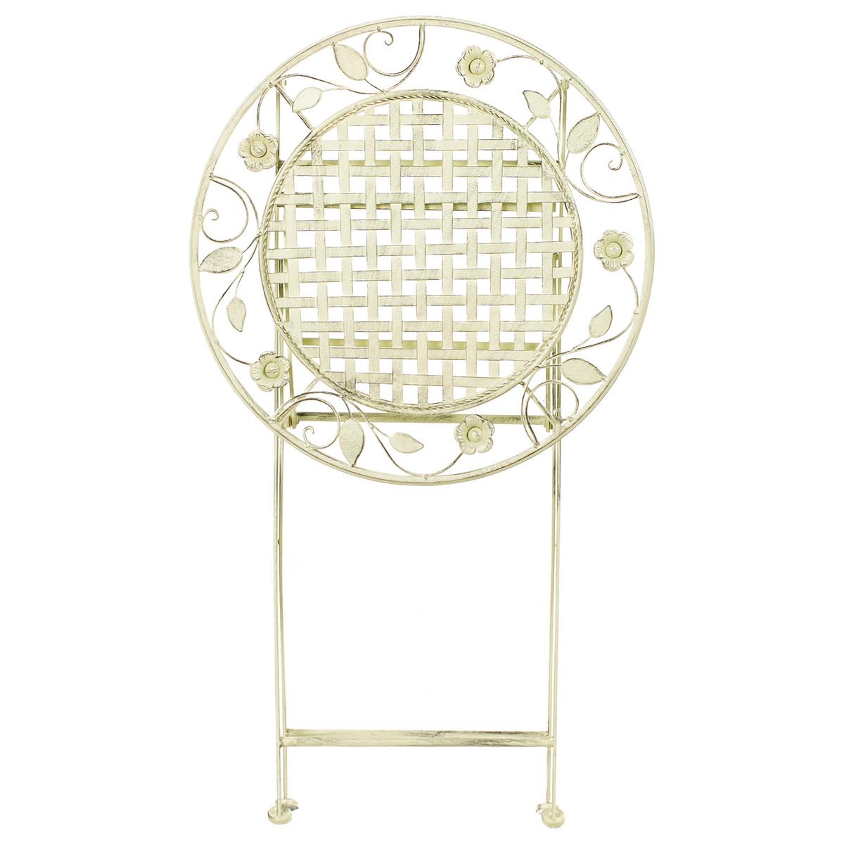 GARTEN-BARTISCH Grün Bivio - Grün, Metall (60/60/89cm) - Beliani
