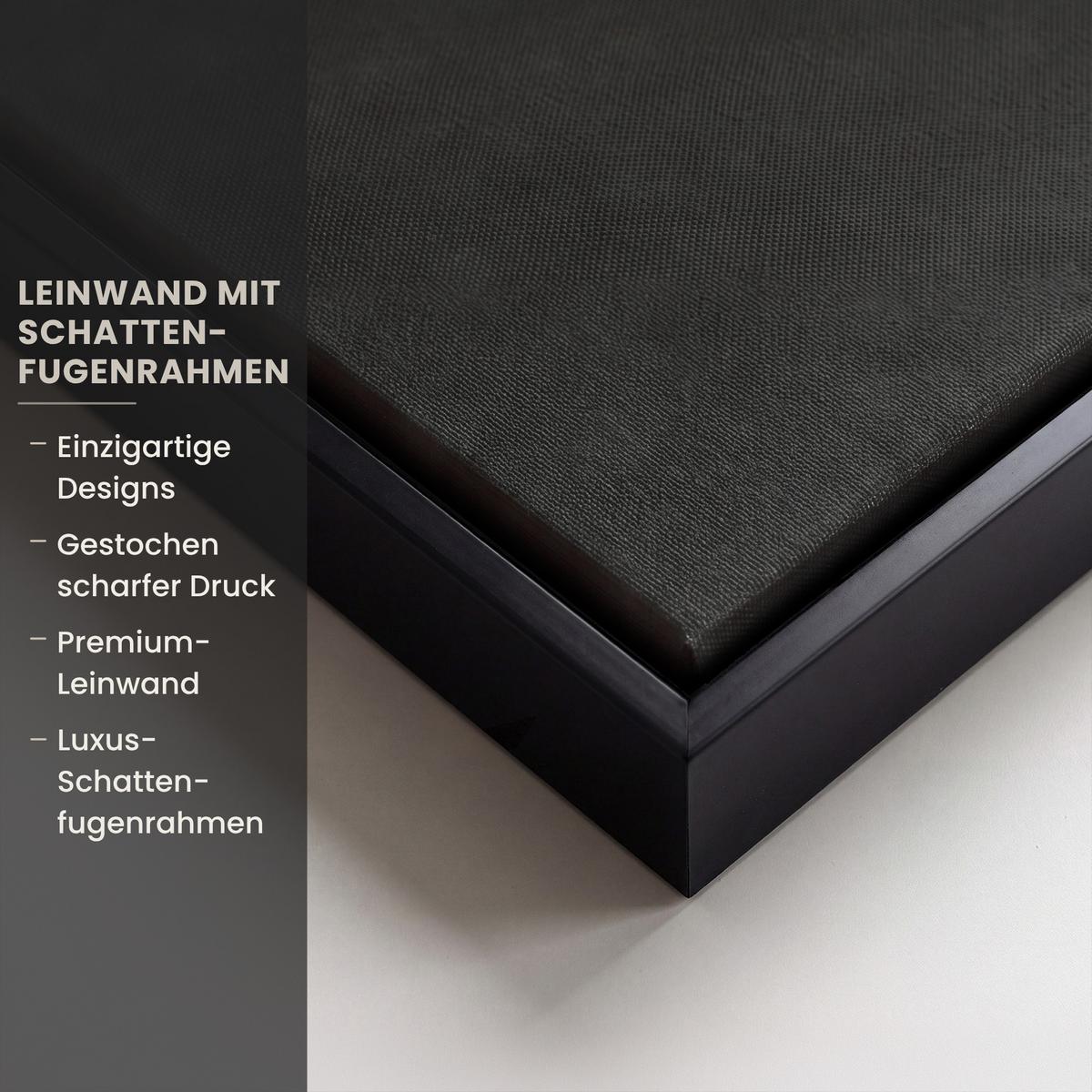LEINWAND Bilder mit Rahmen - Blumensamen - Löwenzahn - Vase - Stilleben - Blumenstrauß - 90x60 - Dunkelgrau, Textil (90/60cm) - MuchoWow