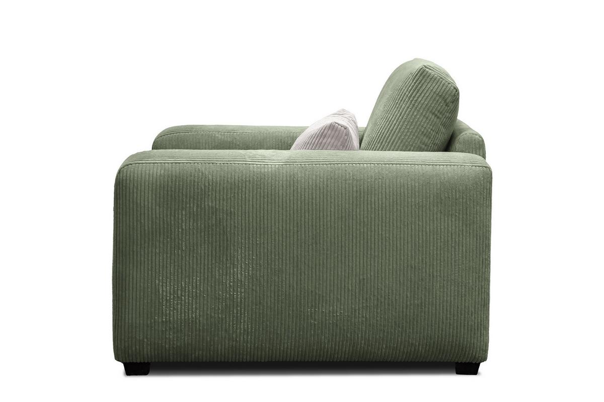 SESSEL OLI in Cordstoff salbeigrün - Salbeigrün, Holz/Textil (130/91/108cm) - Wozimo