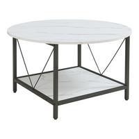 COUCHTISCH Filem 80/46 cm - Weiß, Holzwerkstoff/Metall (80/80/46cm) - [en.casa]