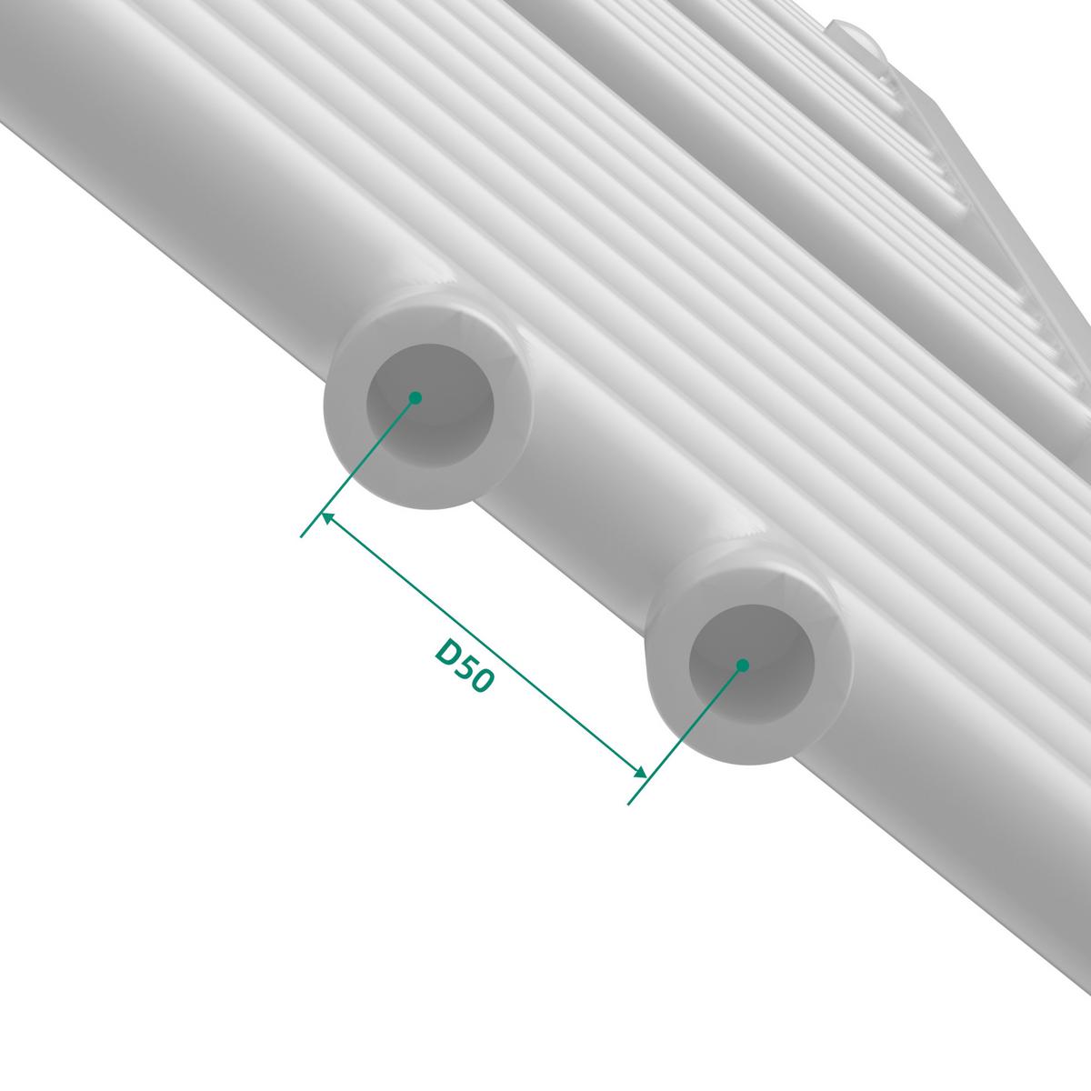 HANDTUCHHEIZKÖRPER Voss I. - Weiß, Metall (40/120/3cm) - [neu.haus]