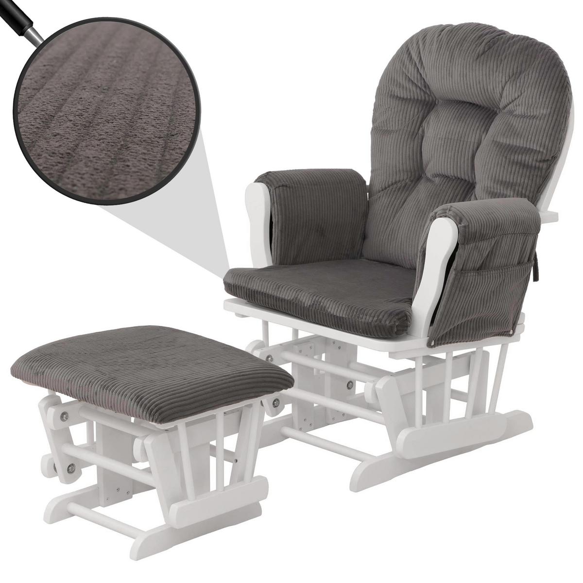 RELAXSESSEL Grau, Weiß - Weiß/Grau, Textil (74/103/71cm) - MCW