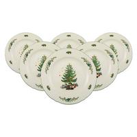 FRÜHSTÜCKSTELLER Marieluise Weihnachten weiß-grün ø 20,1 cm 6er Set - Weiß/Grün, Keramik (20.1cm) - Seltmann Weiden