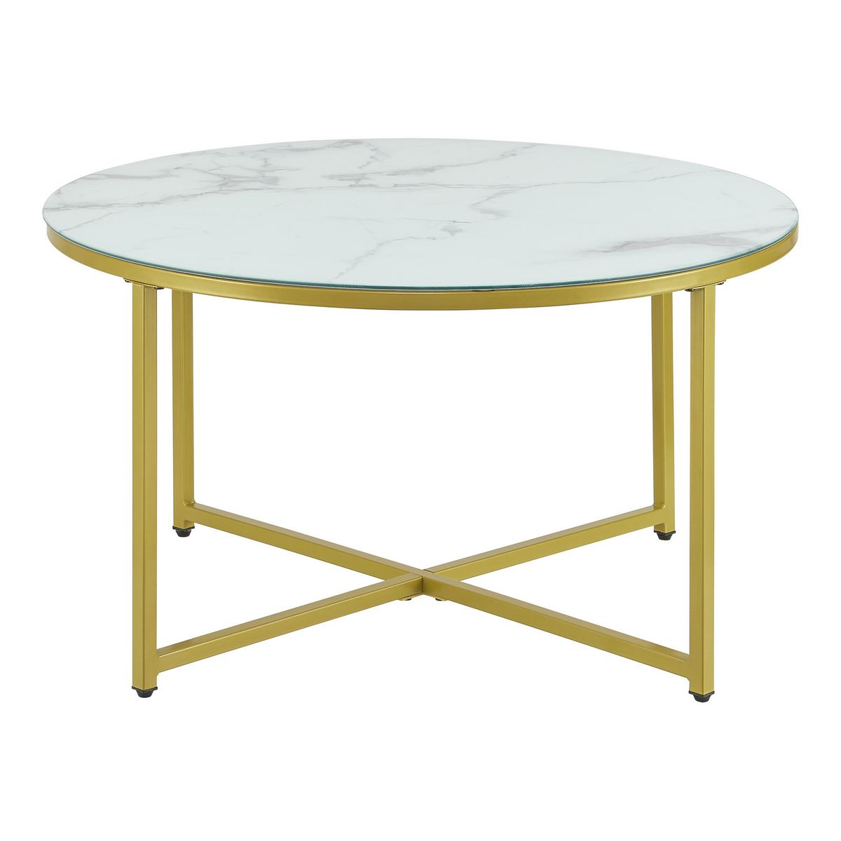 COUCHTISCH Uppvidinge 80/80/45 - Weiß, Holzwerkstoff (80/80/45cm) - [en.casa]