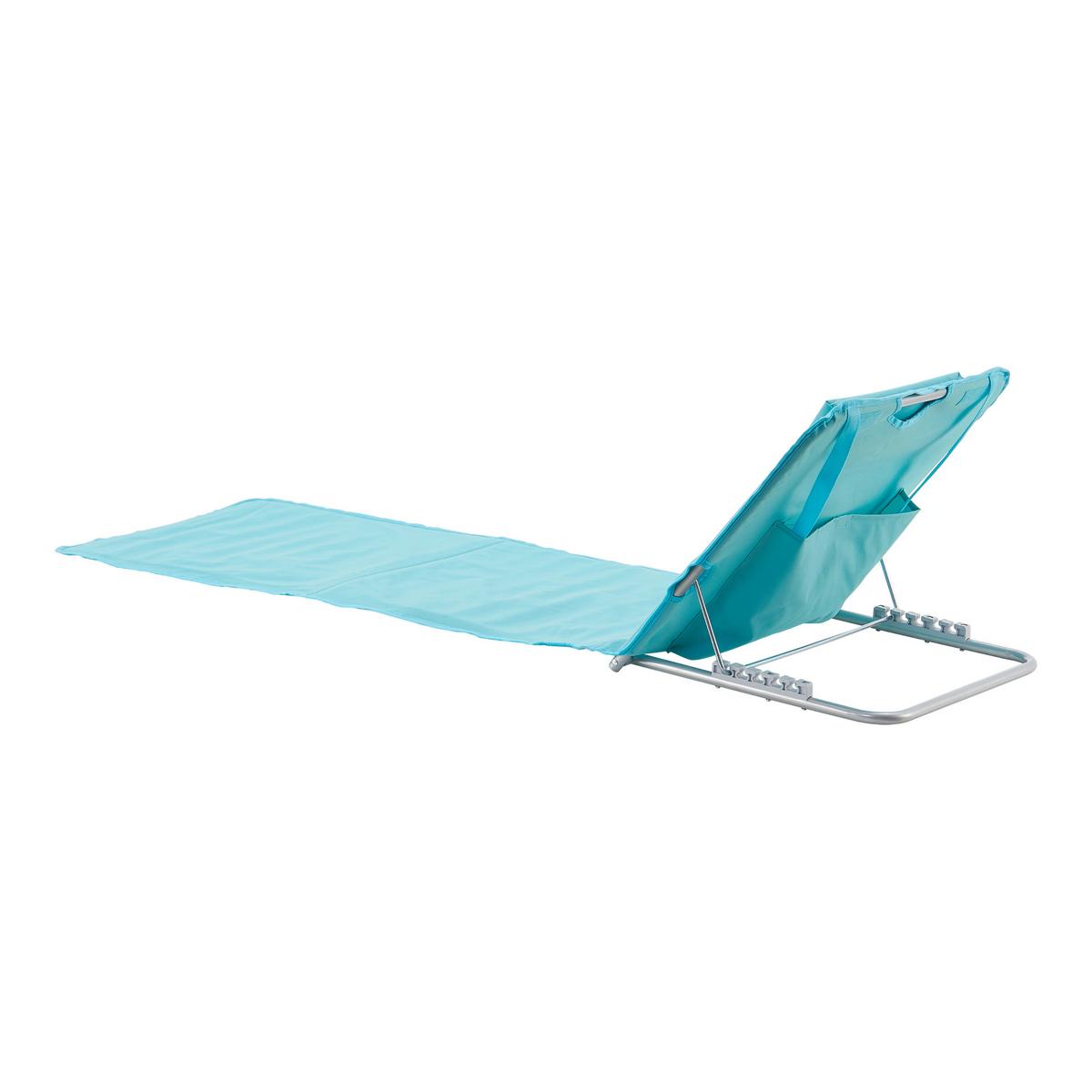 STRANDMATTEN-SET 2 TLG. Cellorigo - Türkis, Textil/Metall (160/42/49cm) - [en.casa]