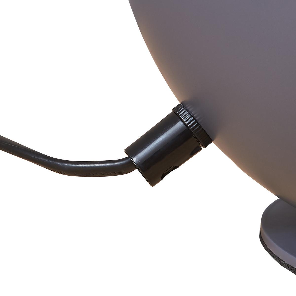 TISCHLEUCHTE Lukkodso - Grau, Metall (20/20/20cm) - lux.pro