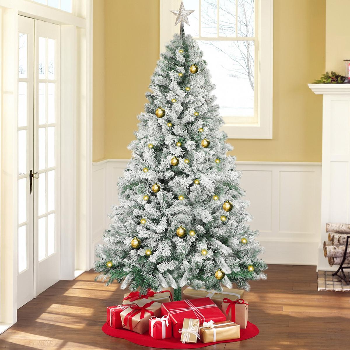WEIHNACHTSBAUM Kaelthir 100/100/210 cm - Grün, Kunststoff (210cm) - ZMH