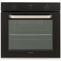 EINBAUBACKOFEN, autark, 73 Liter Volumen, 60 cm Backofen, 5 Betriebsarten, Edelstahl, Umluft/Ober-Unterhitze, einfache Reinigung, B-OV-75-A-I - Schwarz, Metall (59.5/59.5/57.5cm) - Telefunken