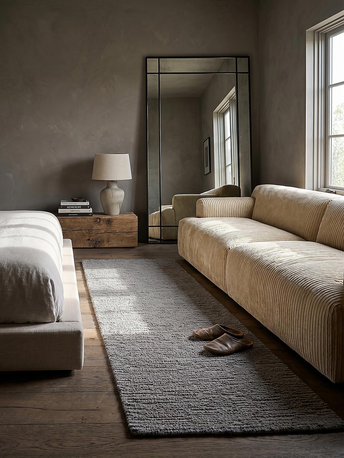 WOLLTEPPICH ALNE, einfarbig, Grau, 80 x 230 cm - Grau, Textil (230/80cm) - KADIMA DESIGN