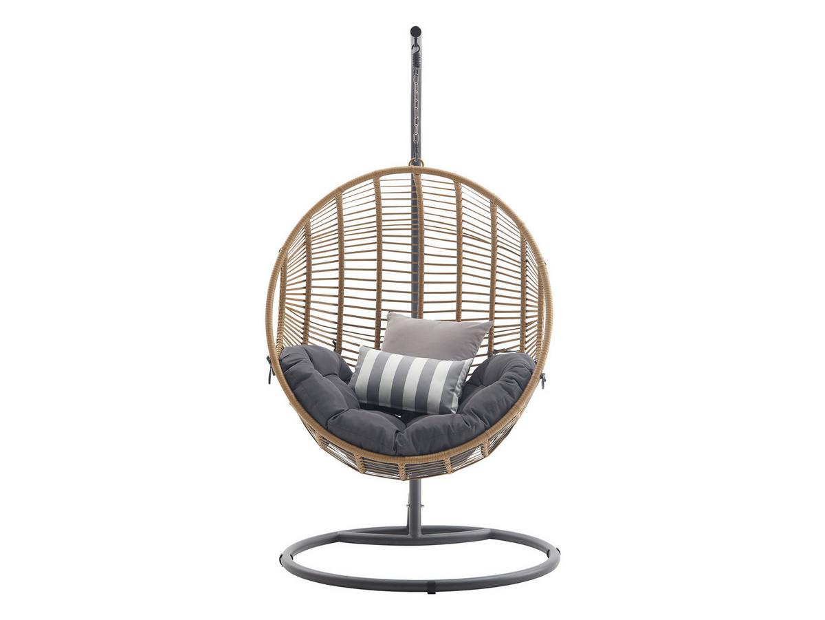 HÄNGESESSEL Nora - Beige, Metall (104/197/69cm) - MIRJAN24