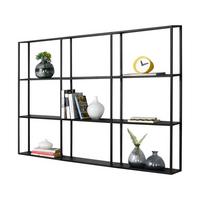 WANDREGAL Jelsa - Schwarz, Metall (130/110/18cm) - [en.casa]