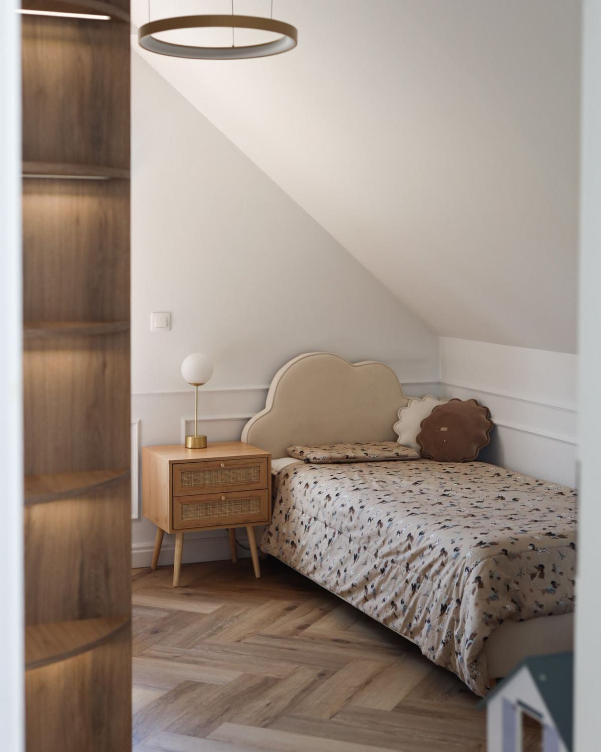 KINDERBETT 90/200 cm Hellbraun Bellevue - Hellbraun/Beige, Textil (90/200cm) - Beliani