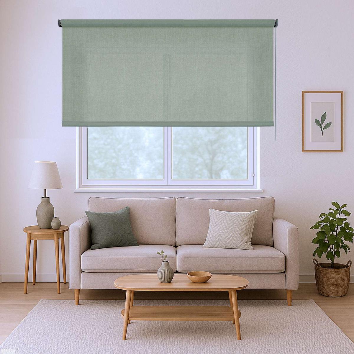 ROLLO | Deco Grün, 80 cm x 250 cm - Grün, Kunststoff (80/250cm) - STORESDECO
