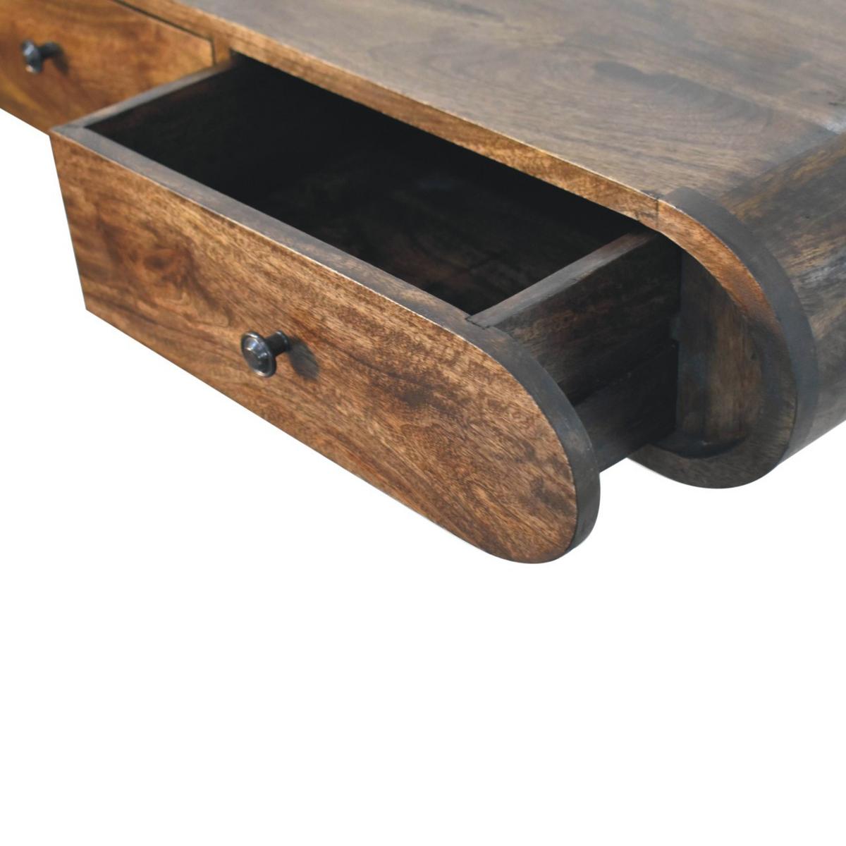 KONSOLE Avora, schwebend - Braun, Holz (80/15/32cm) - Artisan Furniture