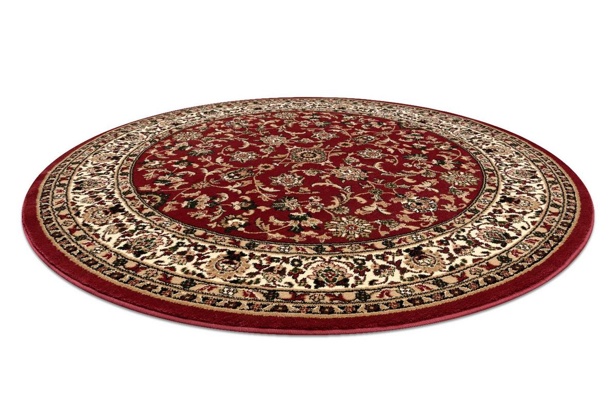 TEPPICH Royal 120 cm - Rot, Textil (120/120cm) - rugsX