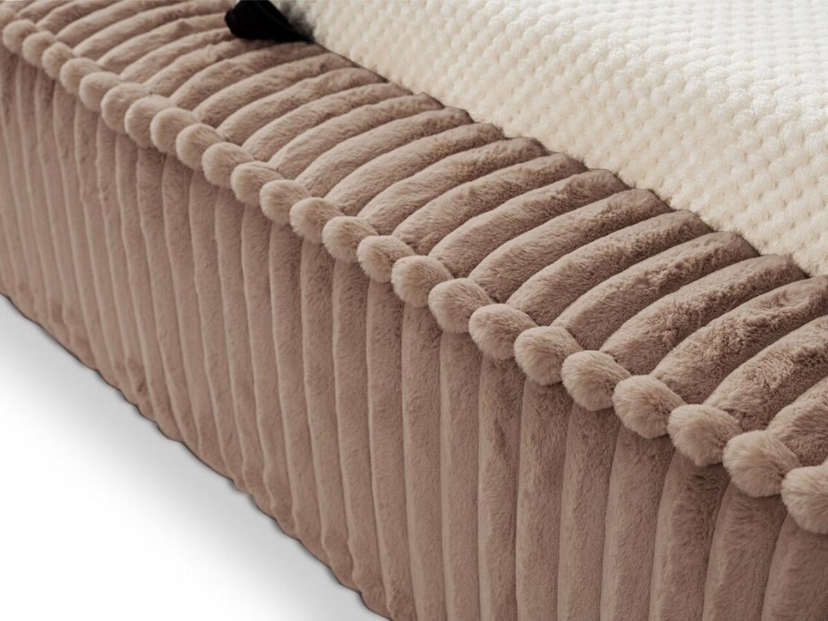 POLSTERBETT Lago 160x200 Braun - Braun, Textil (160/200cm) - Graingold