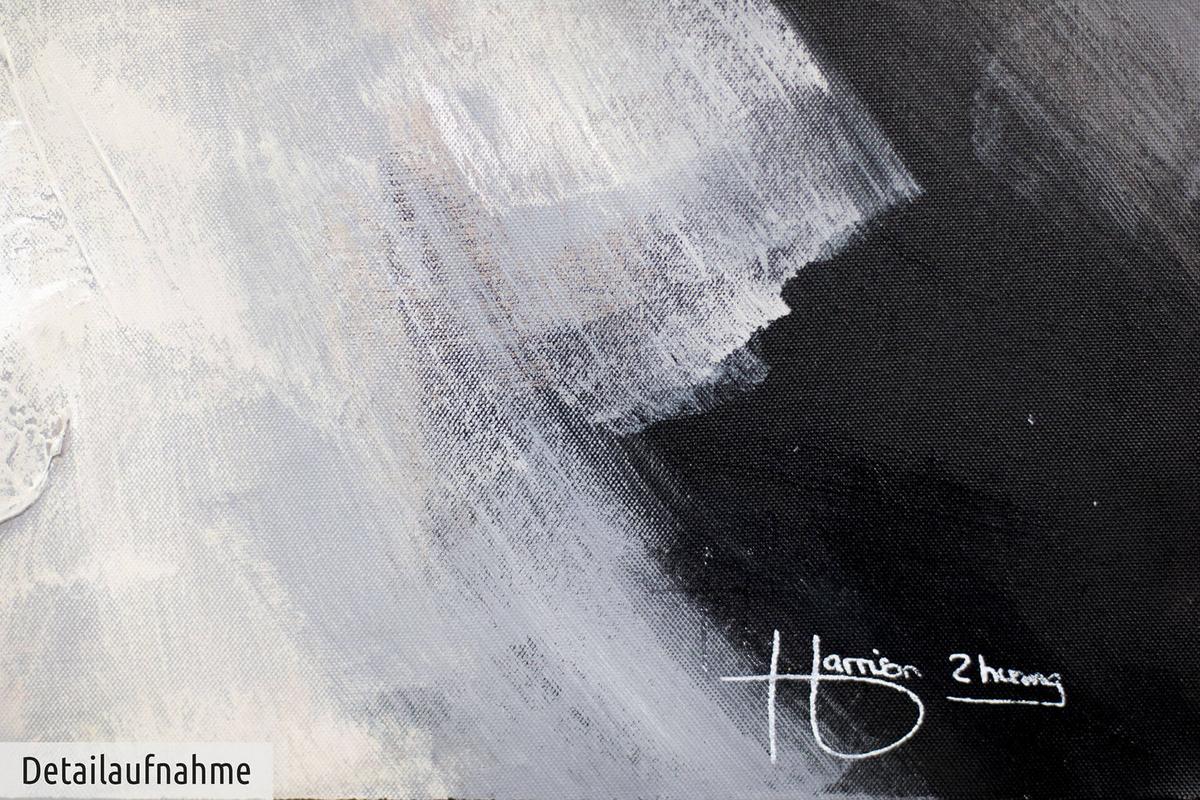 ACRYLBILD HANDGEMALT 60/120 cm - Schwarz, Holz/Textil (60/120cm) - KUNSTLOFT