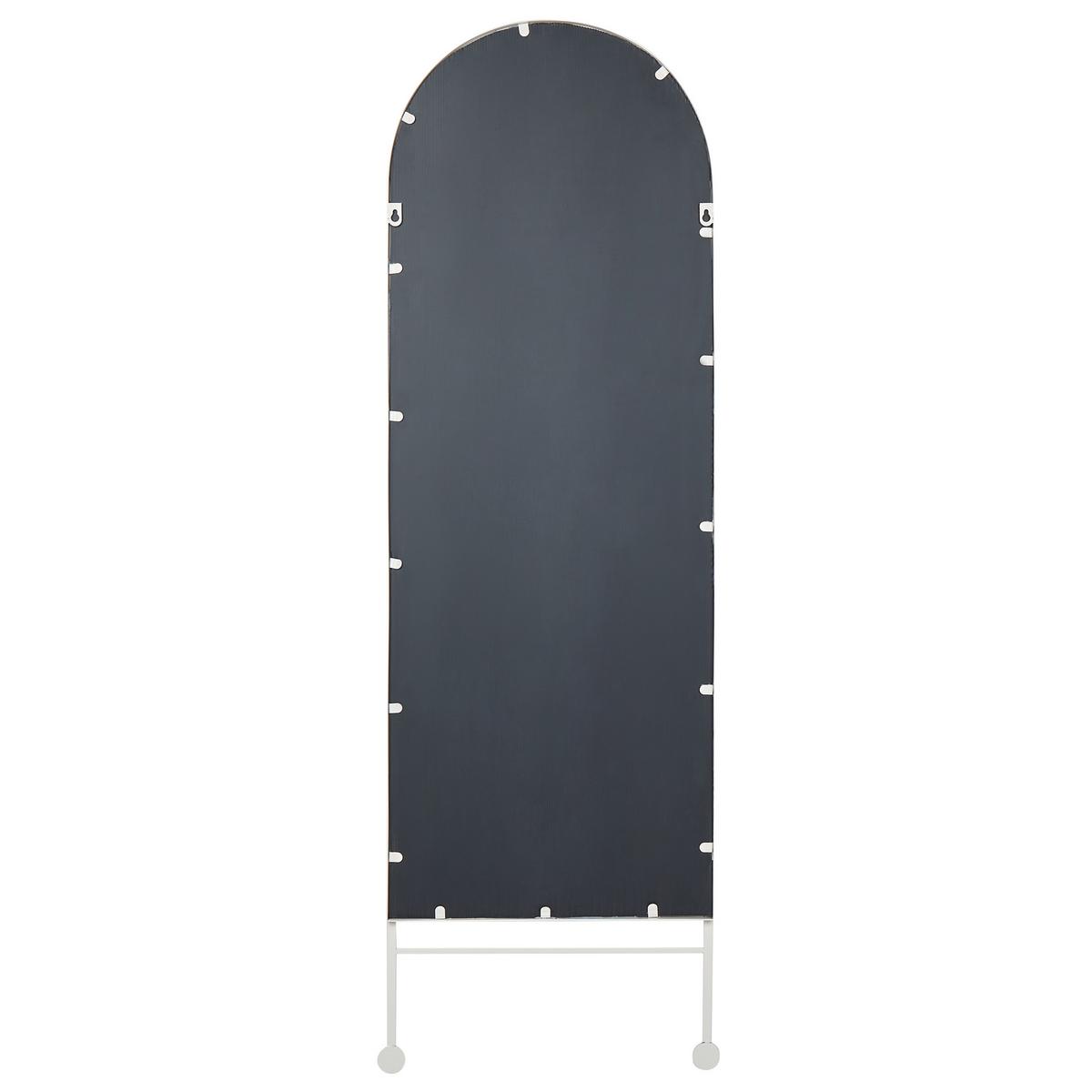 WANDSPIEGEL Metall weiß 45/145 cm Jarnages - Weiß, Metall (45/145/3cm) - Beliani