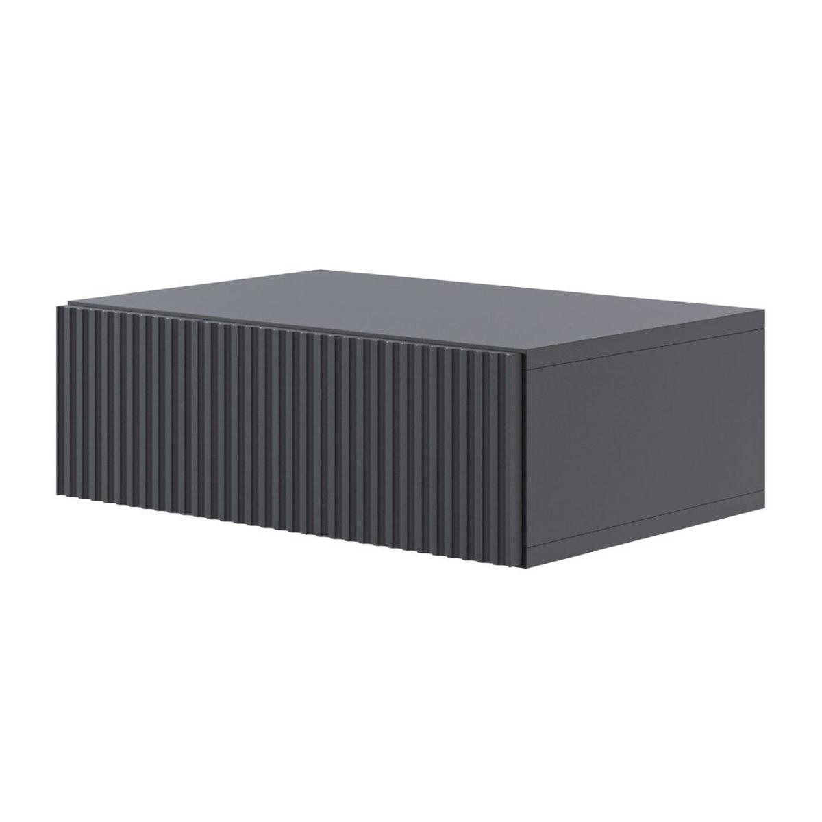 NACHTTSCHRANK Veldio Schwarz 50 cm - Schwarz, Holzwerkstoff (50/17/35.6cm) - Selsey