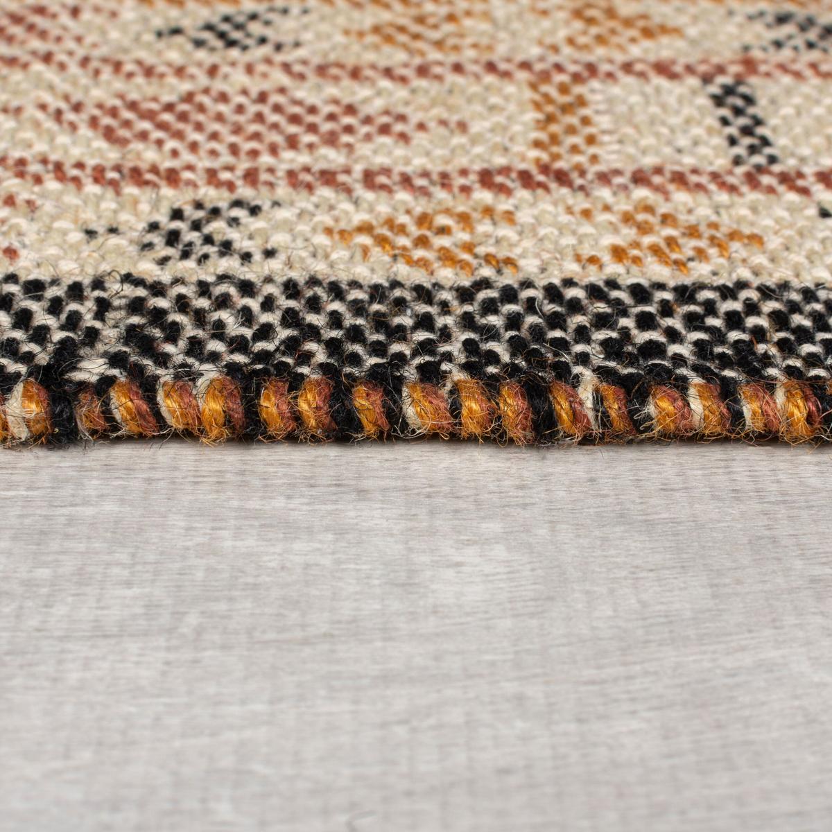 JUTETEPPICH CAM, orientalisch, Terrakotta, 200 x 290 cm - Orange, Textil (290/200cm) - KADIMA DESIGN