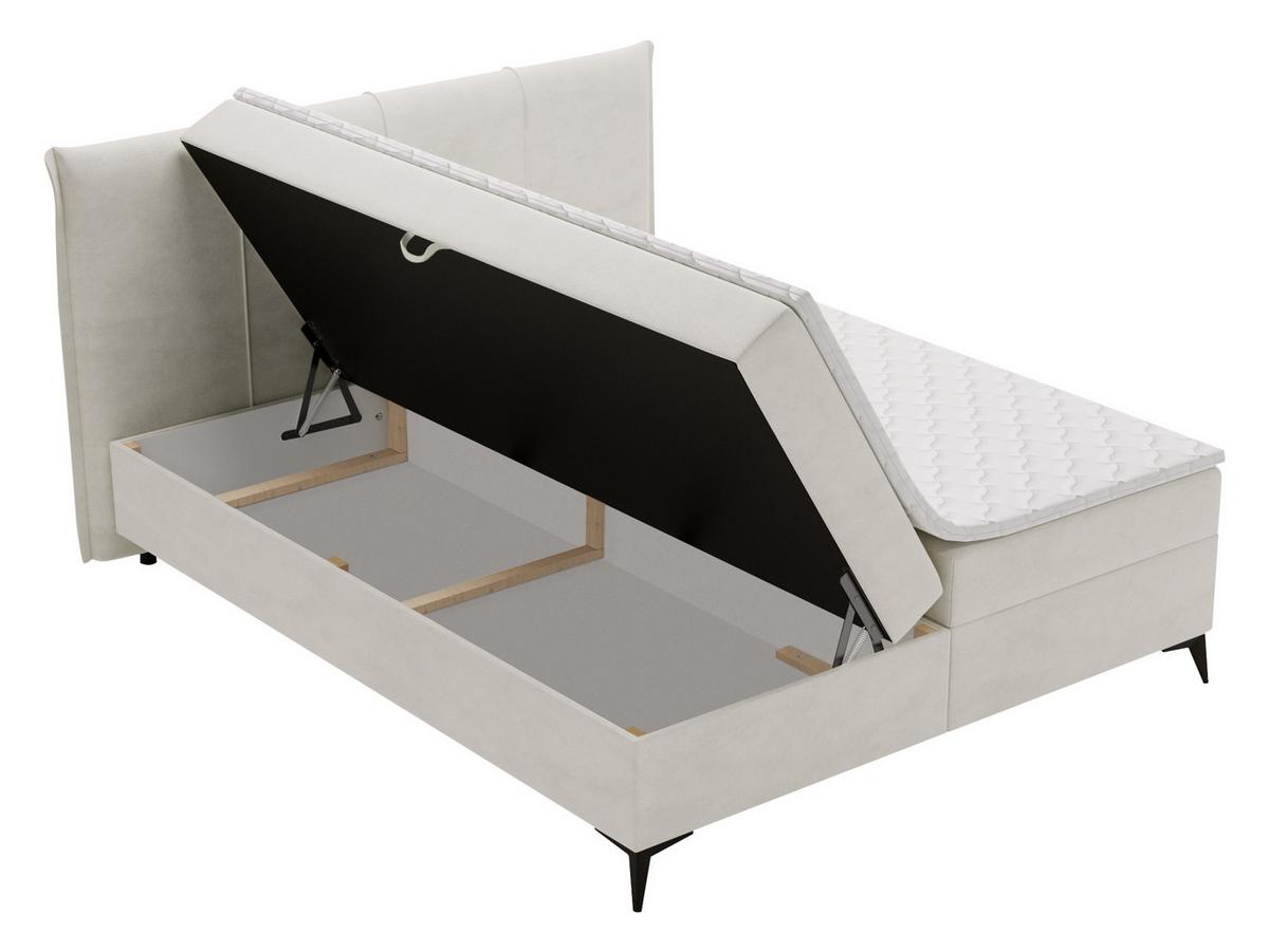 BOXBETT Eco Bis - H3 - Hellgrau/Schwarz, Holz/Holzwerkstoff (160/200cm) - MIRJAN24