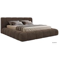 POLSTERBETT NUBEA CLASSIC 140/200 - Braun Velvet - ohne Matratze - Braun, Textil (140/200cm) - MKS