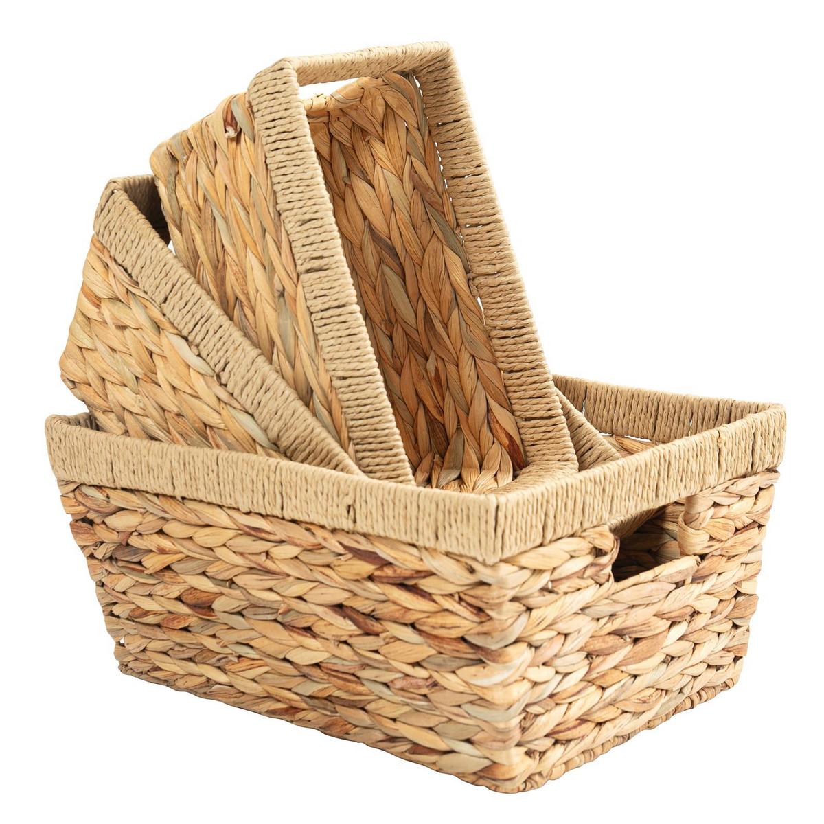AUFBEWAHRUNGSKÖRBE SINTRA 3er Set natur - Naturfarben, Naturmaterialien (40/19/30cm) - IDIMEX