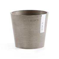BLUMENTOPF Amsterdam 13/11,4 cm Taupe - Taupe, Kunststoff (13/11.4cm) - Ecopots