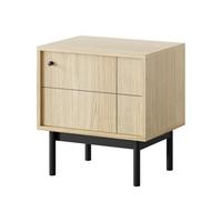 NACHTTISCH GIAPPONESE 53,5/56,5/39 cm Eichefarben - Eichefarben, Holzwerkstoff (53.5/56.5/39cm) - MASSENO