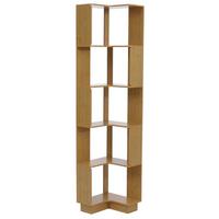 ECK-BÜCHERREGAL Beige - Beige, Holz (40/175/40cm) - MCW